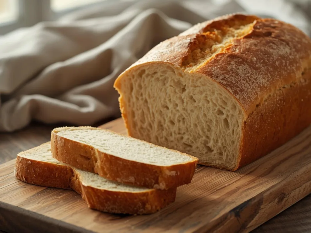 One-Day Sourdough Bread loaf.