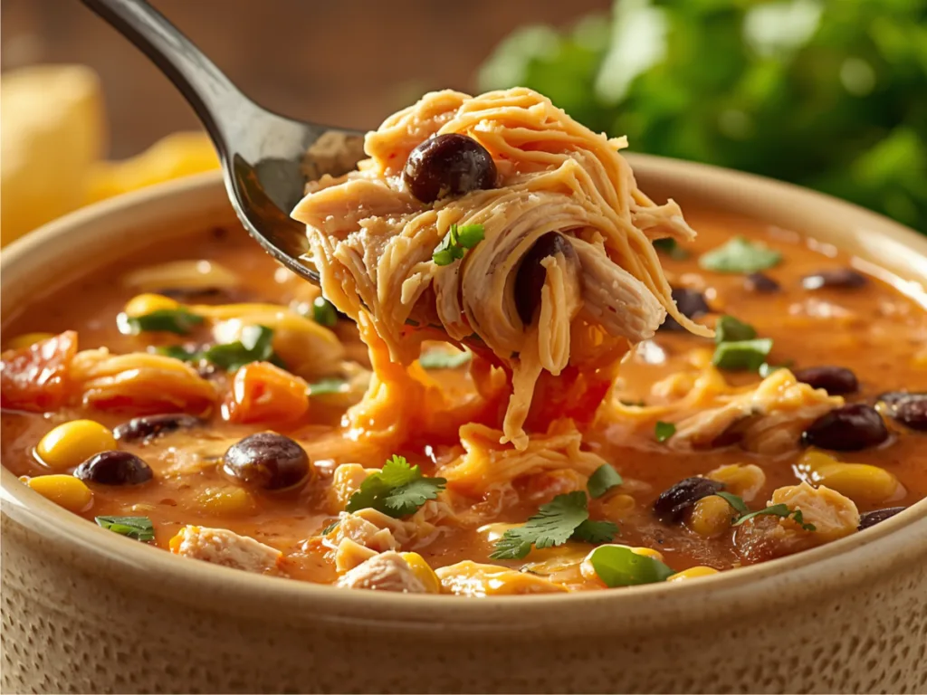 Best Ever Easy Creamy Crack Chicken Chili for Busy Nights:Creamy White Chicken Chili topped with jalapeños