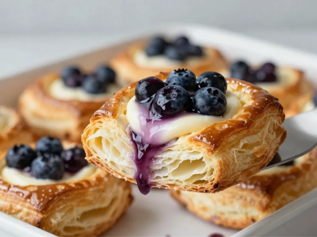 Cream cheese blueberry danish