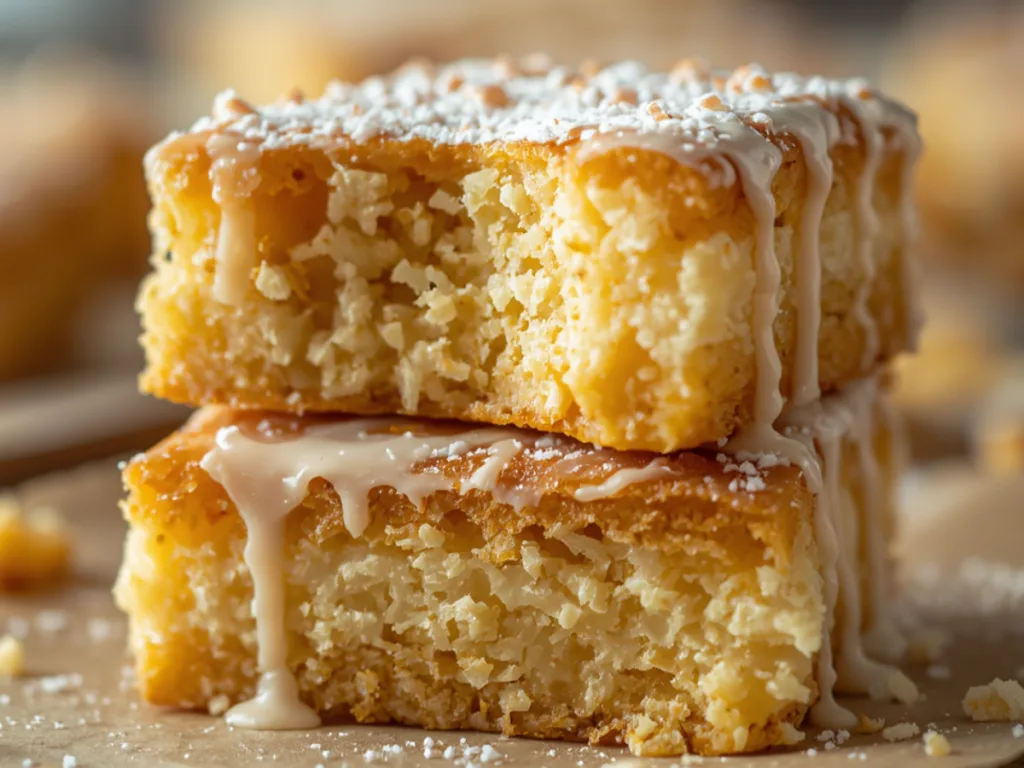 Old-Fashioned Buttermilk Donut Bars!Buttermilk bar donut recipe with maple glaze.