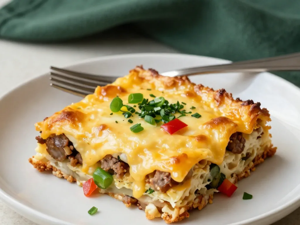 Homemade Make Ahead Crescent Roll Breakfast Casserole 3