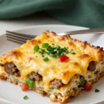 Homemade Make Ahead Crescent Roll Breakfast Casserole 3