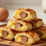Flaky Sausage Egg Breakfast Rolls