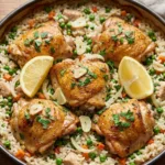 Healthy One-Pan Chicken and Rice dinner
