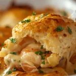 Golden Cajun Shrimp Pie slice