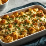 Baked casserole dish.