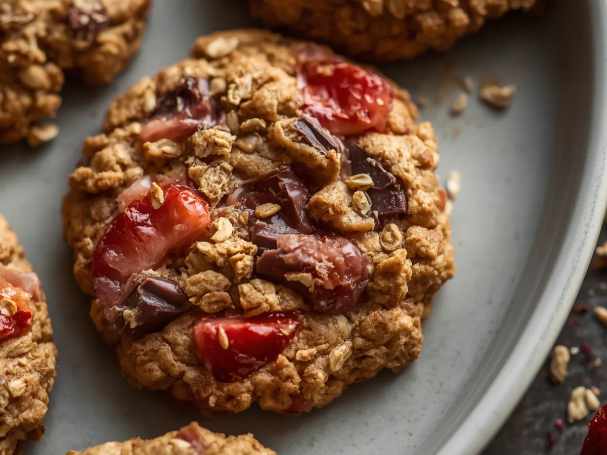 Healthy Vegan Strawberry Cookies