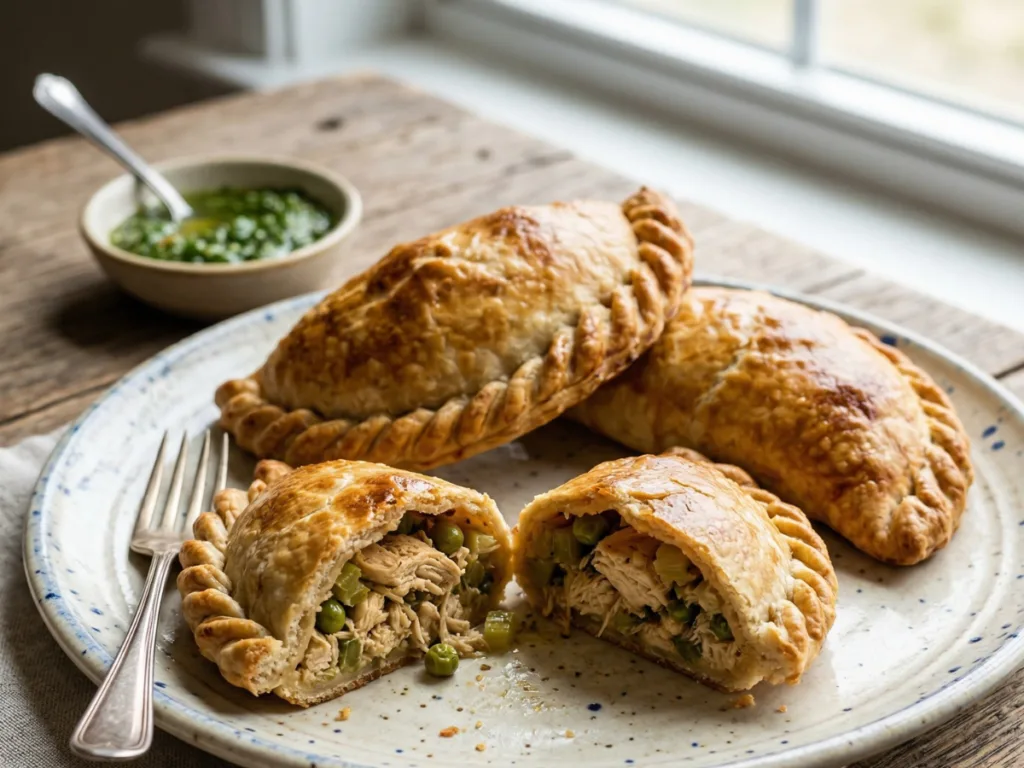 Baked Chicken Sourdough Empanadas