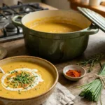 Creamy Million Dollar Soup in a white bowl