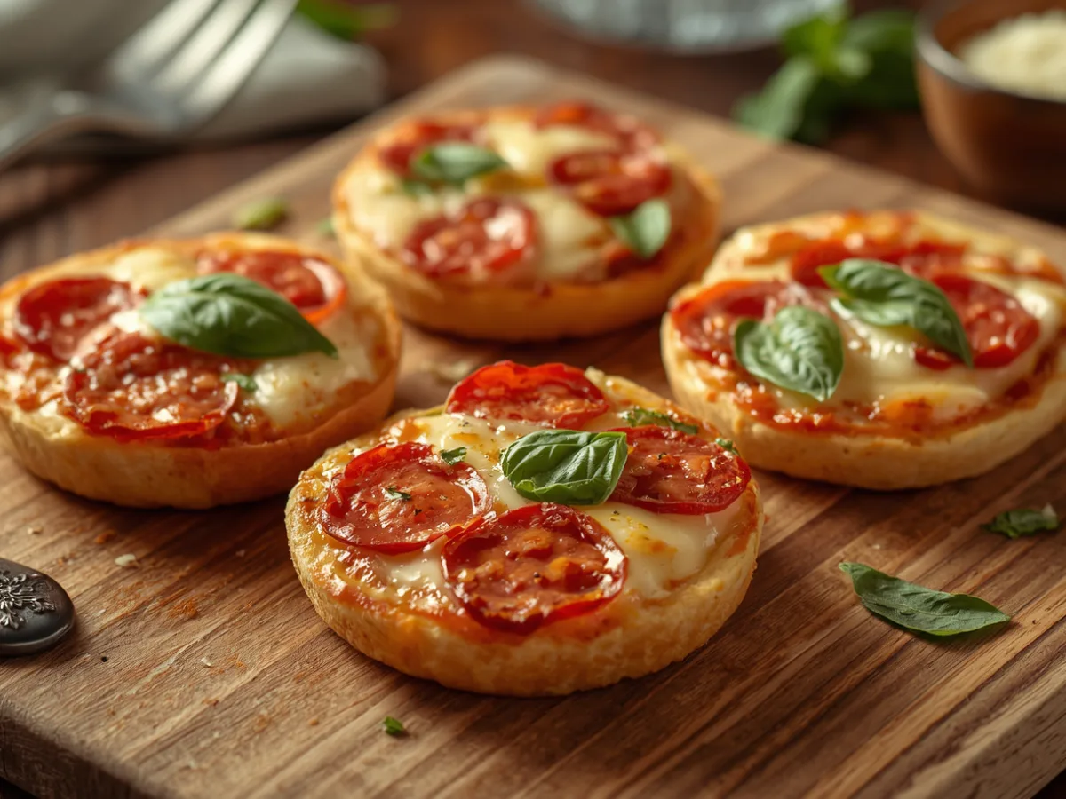 Toasted English Muffin Pizza