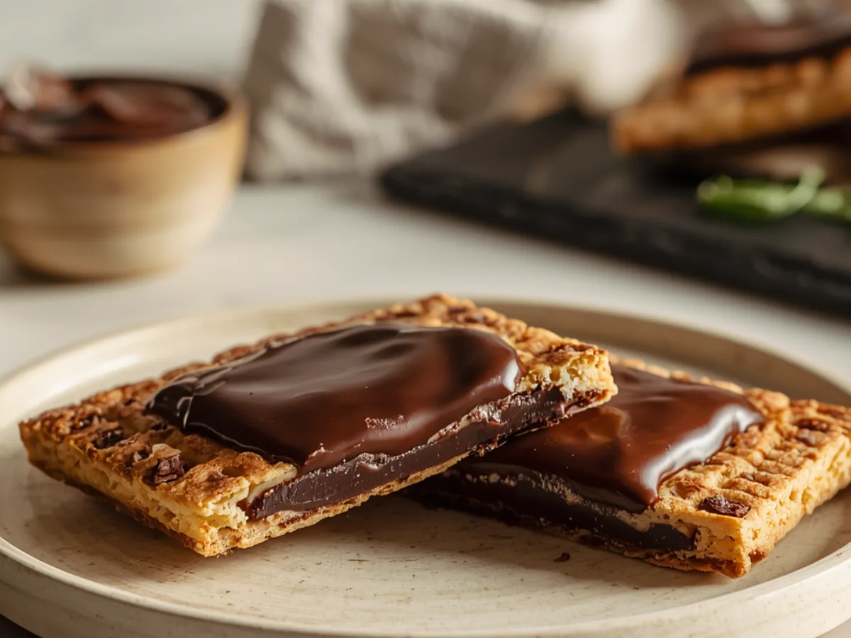 Best homemade triple chocolate pop tarts.