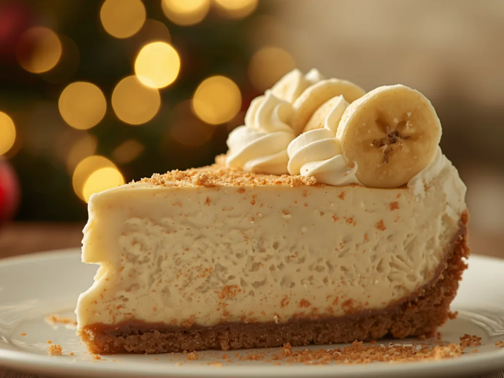 Mashing ripe bananas for a banana cream cheesecake recipe.