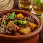 Traditional mexican beef stew recipes carne con papas;