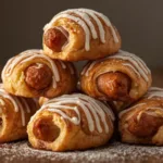 Breakfast Pigs in Cinnamon Rolls with maple dip