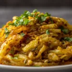 Indian Masala Cabbage served as a healthy vegetarian side dish.