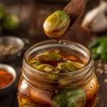 Cajun Booger Marbles appetizer tray with jalapeños.