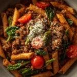 High-protein Ground Turkey Veggie Pasta