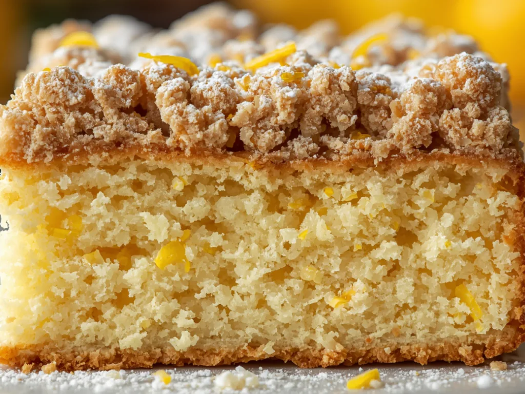 Lemon Coffee Cake Streusel.