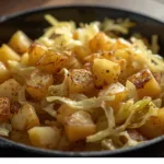 Southern fried cabbage and potatoes