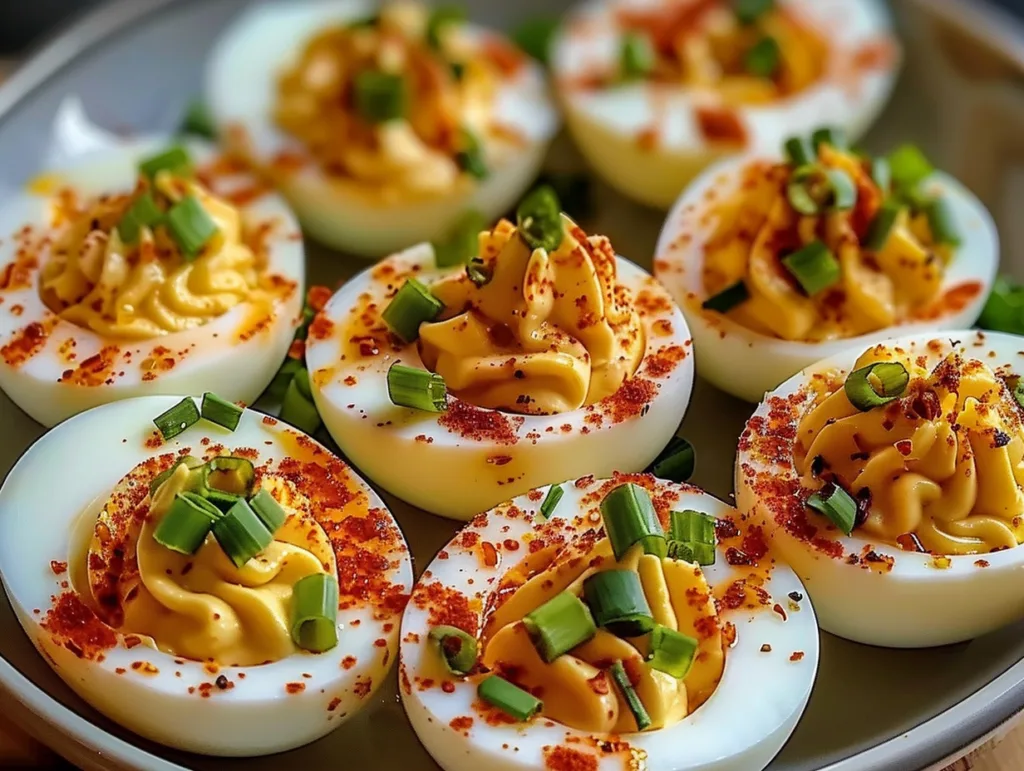 Spicy Chili Garlic Deviled Eggs That Taste Absolutely Incredible