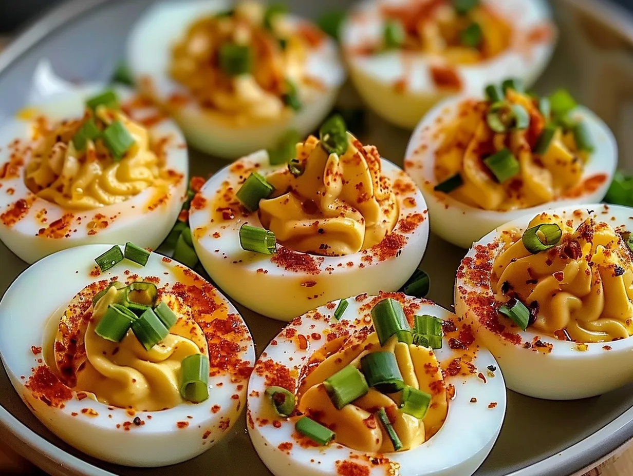 Spicy Chili Garlic Deviled Eggs That Taste Absolutely Incredible