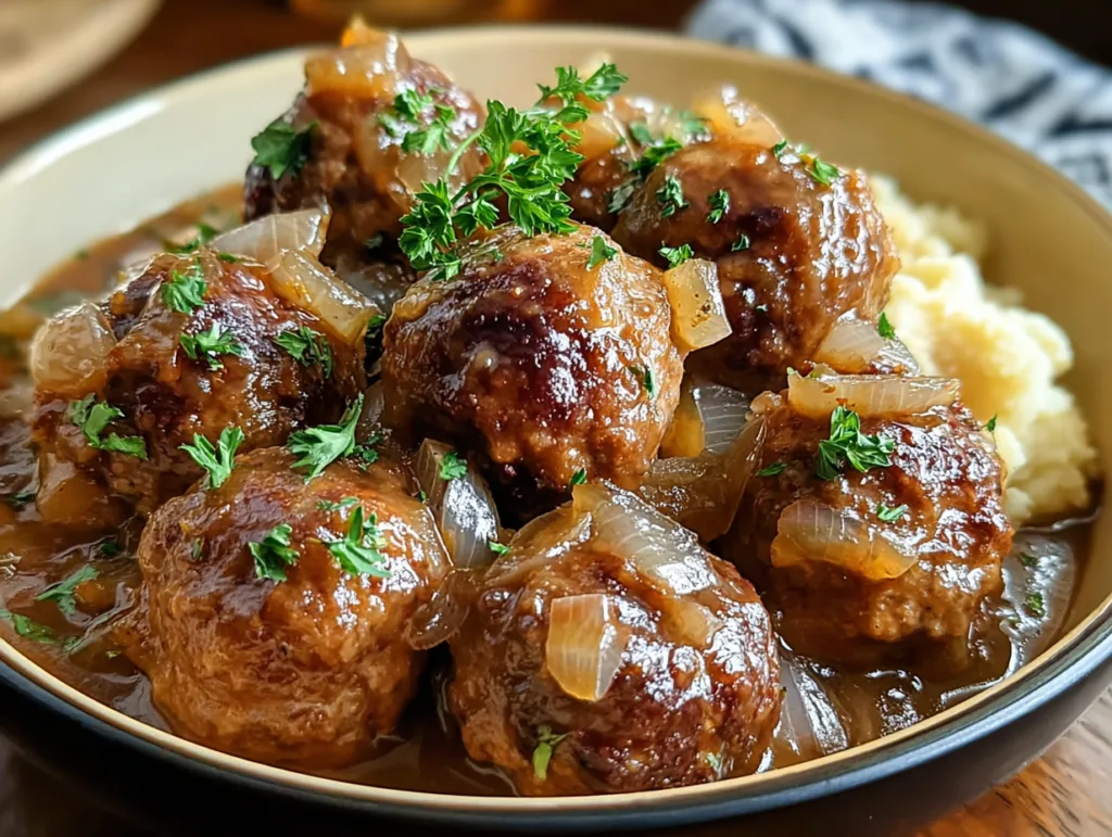 Crock Pot French Onion Meatballs: Cozy Comfort in a Slow Cooker 2