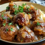 Crock Pot French Onion Meatballs: Cozy Comfort in a Slow Cooker 2