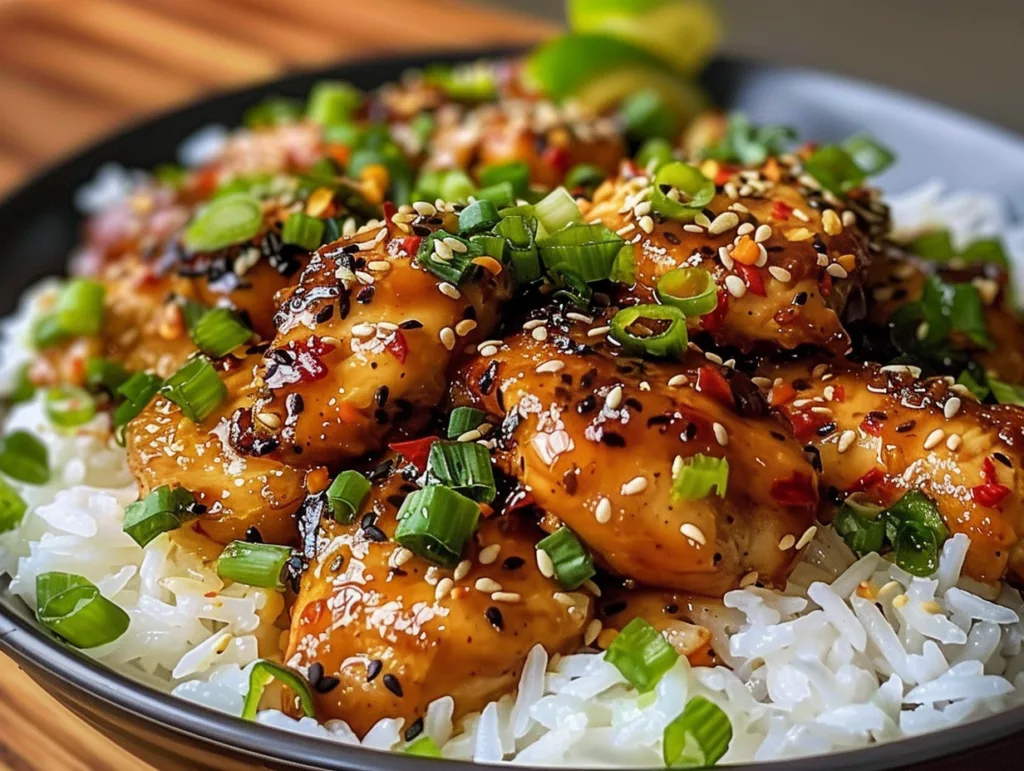 Delicious Hawaiian Chicken with Coconut Rice