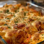 Dump and Bake Chicken Parmesan Casserole