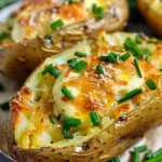 Baked Potatoes with Butter and Chives