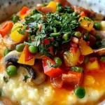 Breakfast Grits With Veggies Recipe