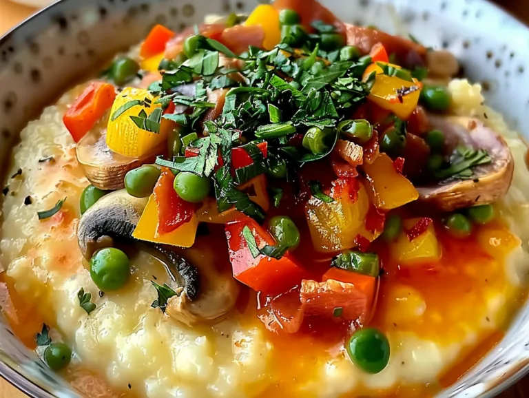 Breakfast Grits With Veggies Recipe