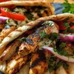 Flavor-Packed Chicken Pitas with Greek Yogurt Sauce