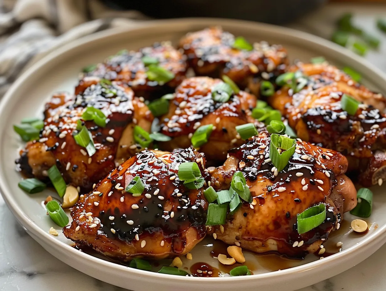 Asian Chicken Thighs with Honey-Soy Marinade