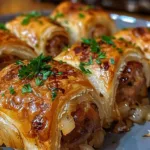 Irresistible French Onion Sausage Rolls