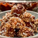 No-Bake Coconut Pecan Praline Clusters