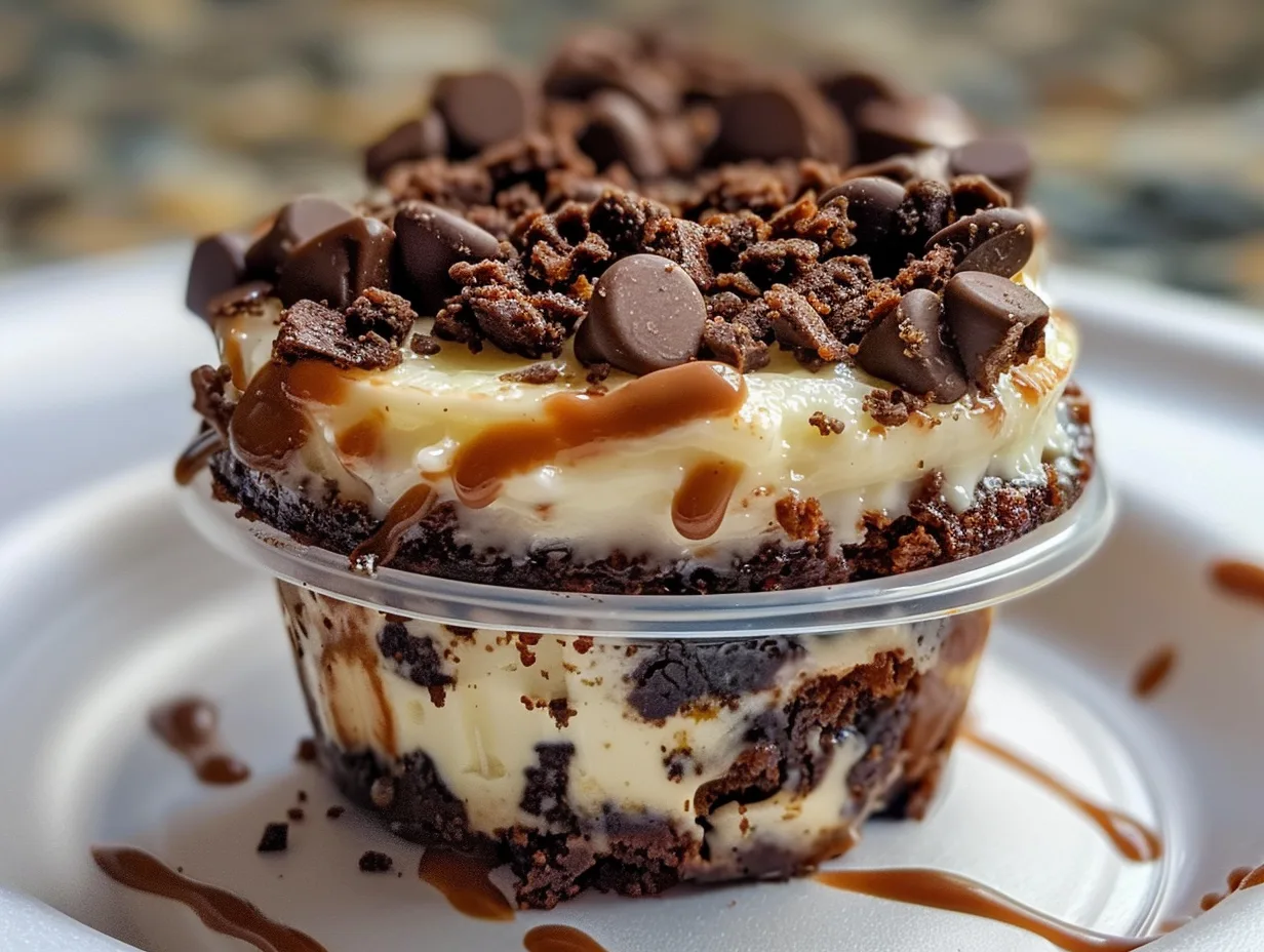 Loaded Brownie Cheesecake Cups