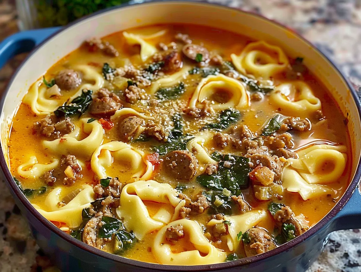 Sausage Tortellini Soup | Easy One-Pot Dinner Recipe