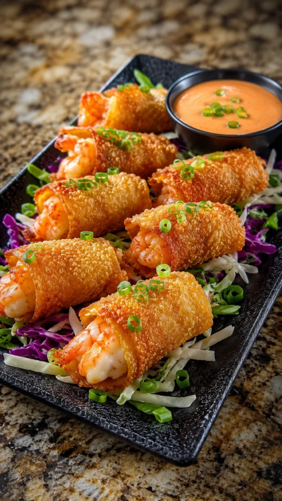Crispy Seafood Stuffed Egg Roll Bites 2