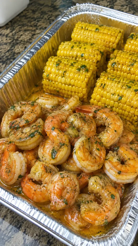 Best Garlic Butter Shrimp and Sweet Corn Skillet