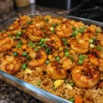 Honey Garlic Chicken and Shrimp Fried Rice 1