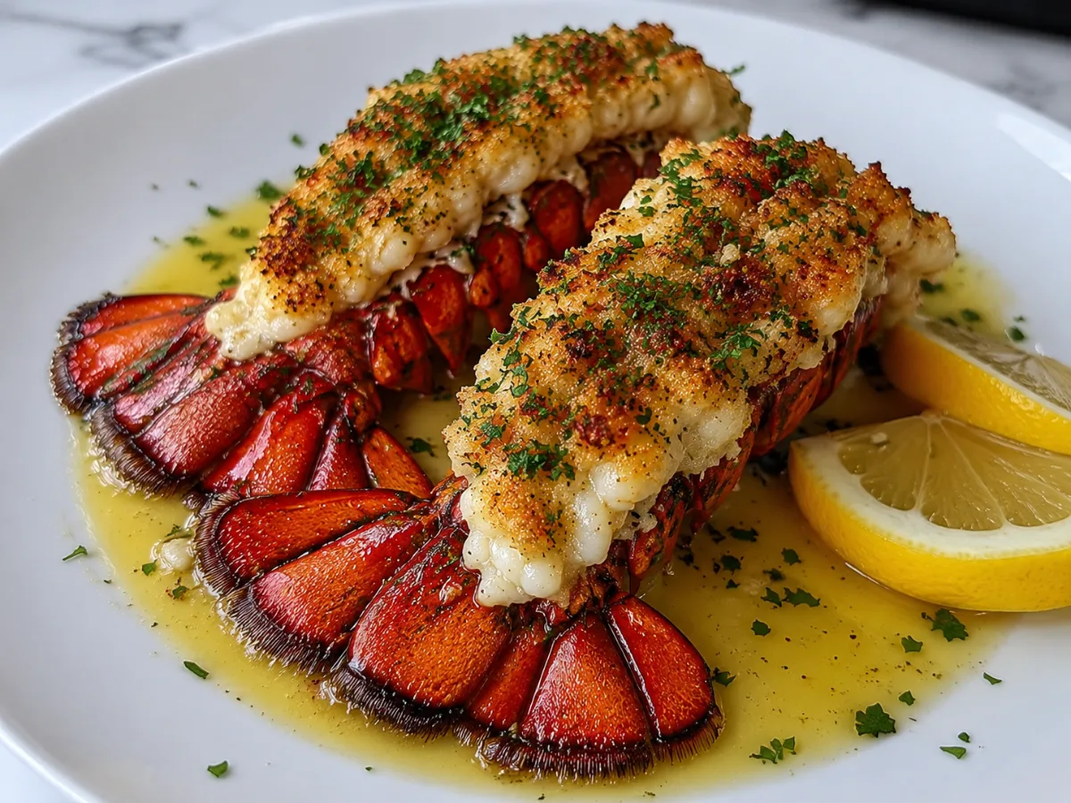 Parmesan Herb Crusted Lobster Tails 1