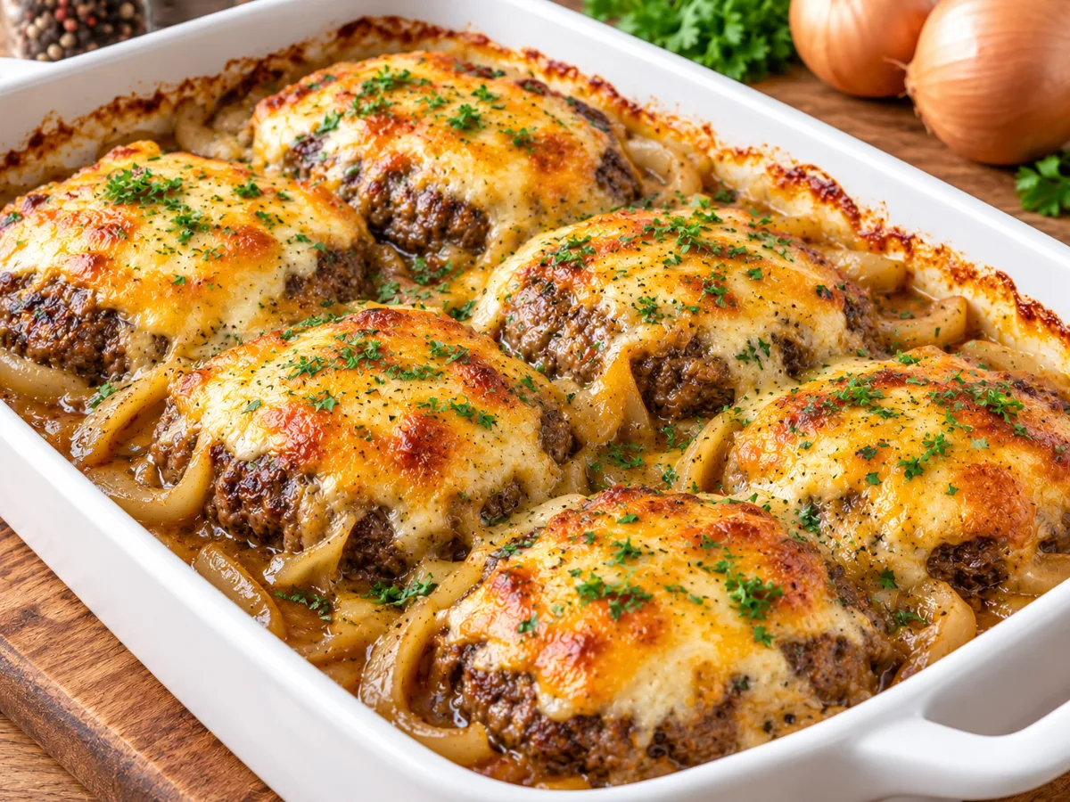 Amish Hamburger Steak Bake 1