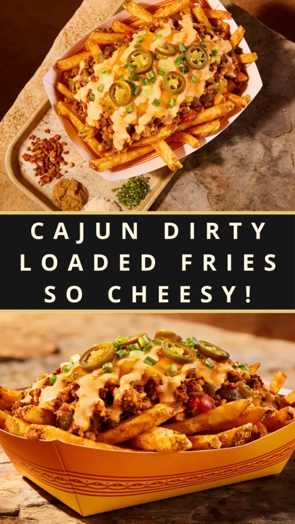 Cajun Dirty Loaded Fries So Cheesy