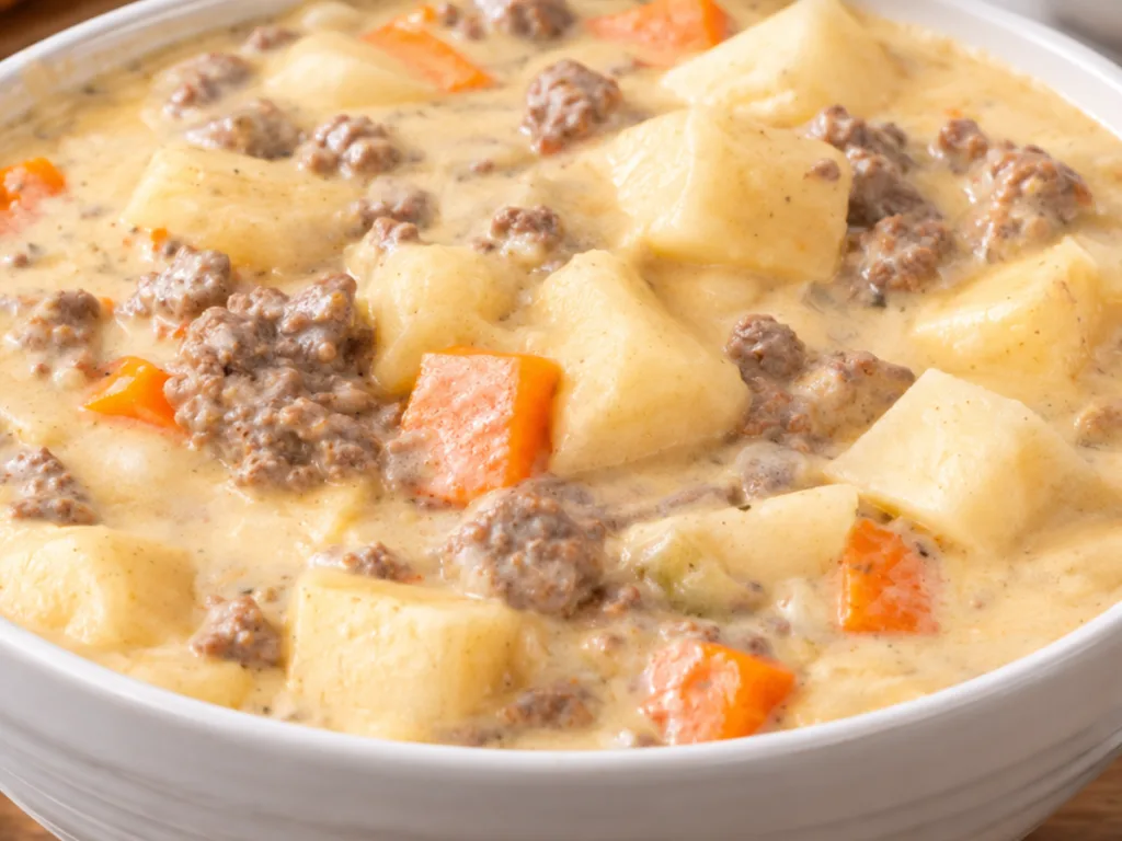 Cheeseburger Soup 2