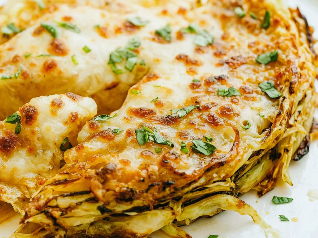 Cheesy Baked Cabbage Steaks 2