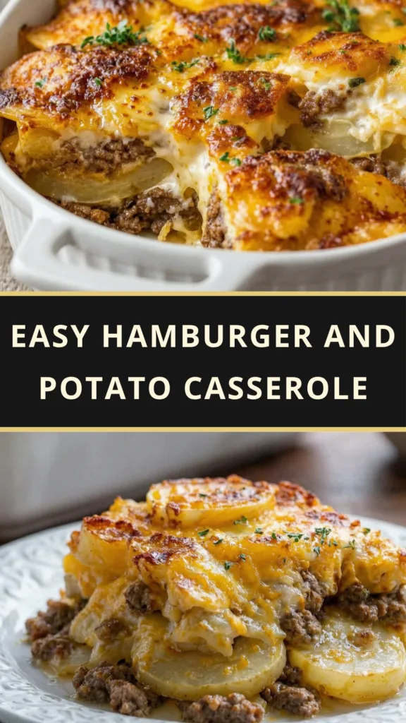 Cheesy Beef & Potato Casserole