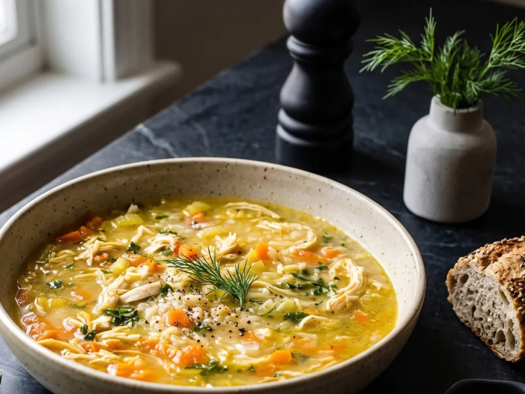 Easy Chicken and Rice Soup 2