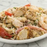 Chicken and Shrimp Carbonara 1
