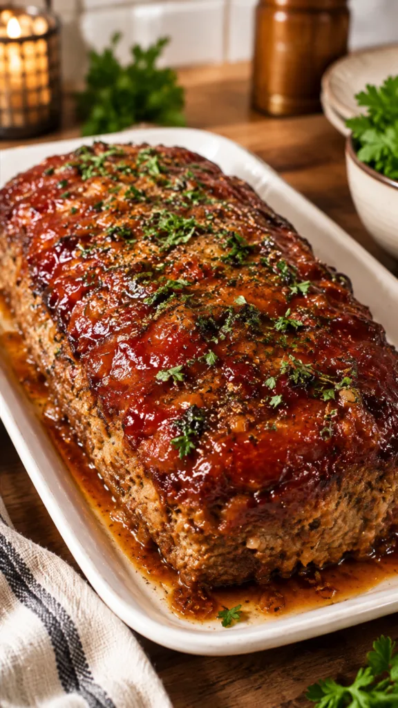 Classic Glazed Meatloaf 2